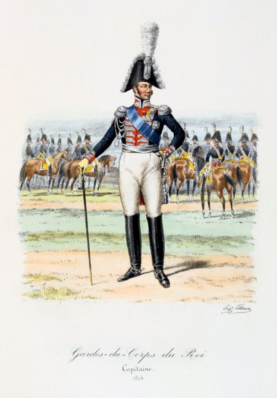 キングのボディーガード、キャプテン、1814 作： Eugene Titeux