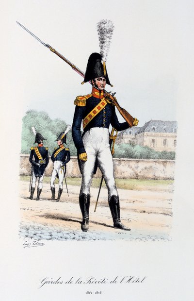 ホテルPrevote Guards、トランペッター、1814-16 作： Eugene Titeux