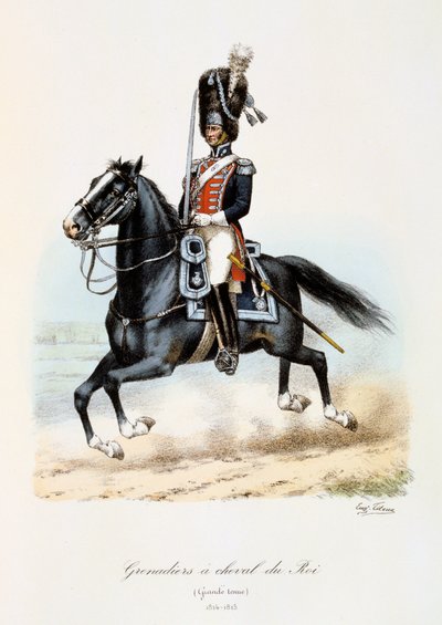 グレナディエアシュヴァルデュロワ、ラージドレス、1814-15 作： Eugene Titeux
