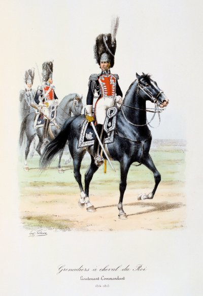 グレナディエ、シュヴァルデュロワ中尉、1814年〜15年 作： Eugene Titeux