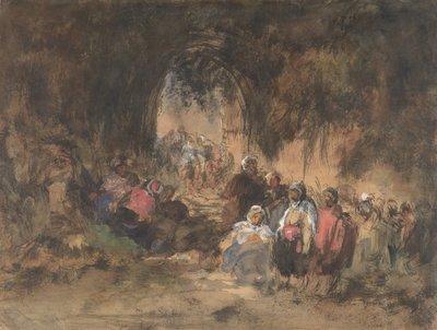 アラブ人の休息、1817-70。 作： Eugenio Lucas Villamil