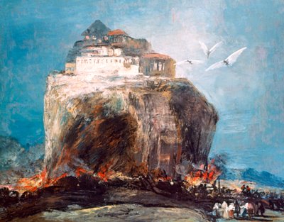 シティオンザロック、c1878-1918 作： Eugenio Lucas Villamil