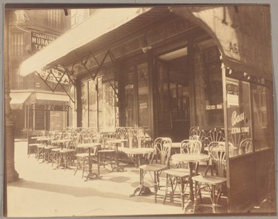 カフェ、グランド・アルメ通り 作： Eugène Atget