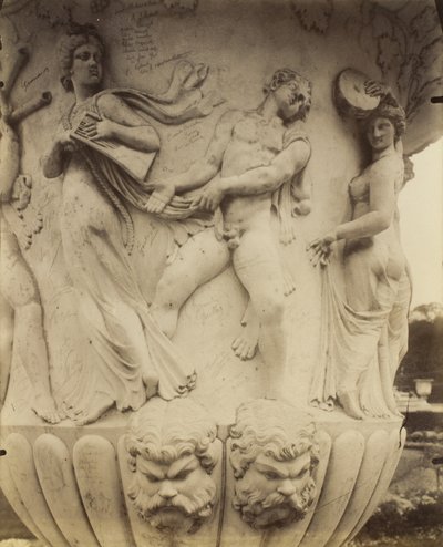 ヴェルサイユの花瓶の詳細、1906年 作： Eugène Atget