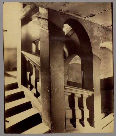 階段、ブラン＝マント通り25番地 作： Eugène Atget