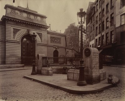 エコール ポリテクニックの噴水 作： Eugène Atget