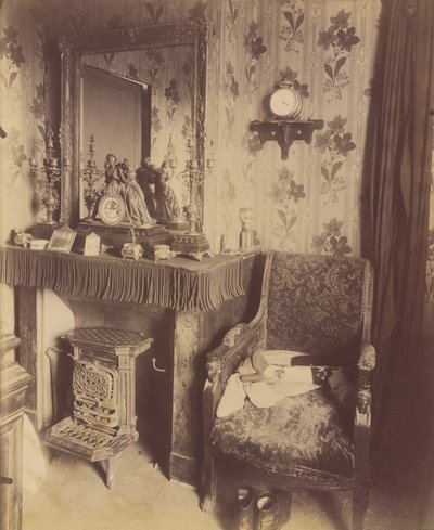 労働者階級の家の内部、rue de Romainville 作： Eugène Atget