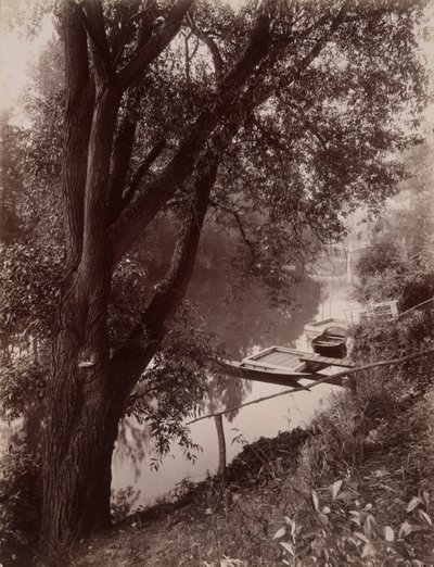 マルヌ？ ラ ヴァレンヌ (ラ ヴァレンヌのマルヌ) 作： Eugène Atget