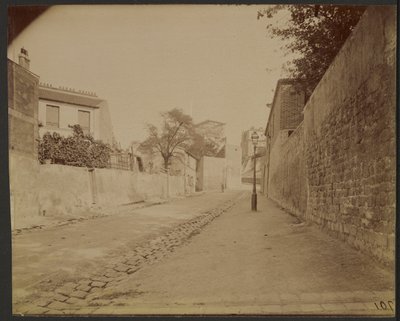 モンマルトル、アブルヴォワール通り 作： Eugène Atget