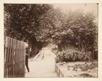 夜明け、下ムードン門 作： Eugène Atget