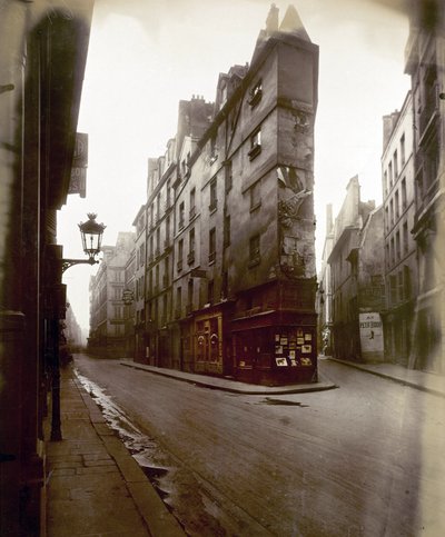 セーヌ通りとエショード通り、パリ、1924年頃（モノクロ写真 作： Eugène Atget