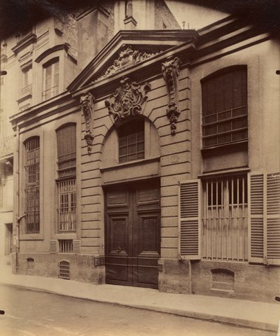 Rue du Regard、1899年。 作： Eugène Atget