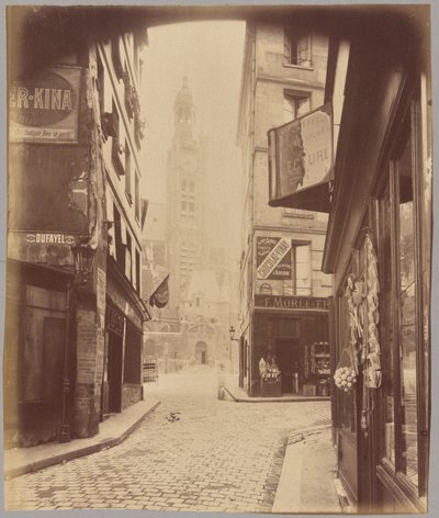 サン・テティエンヌ・デュ・モン、サント・ジュヌヴィエーヴ通り 作： Eugène Atget