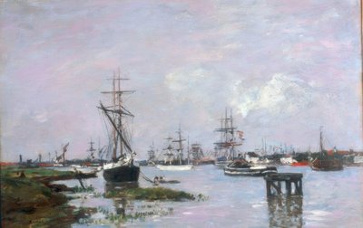 アントワープ、港 作： Eugene Louis Boudin