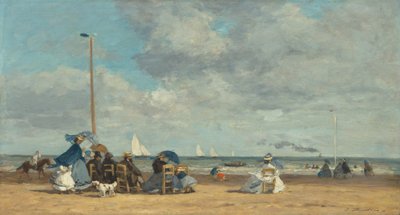 トルヴィルのビーチ 作： Eugène Boudin
