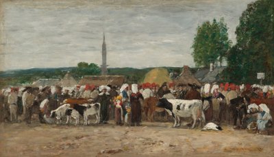 ブルターニュのフェア 作： Eugène Boudin