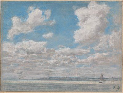 大空と海の風景 作： Eugène Boudin
