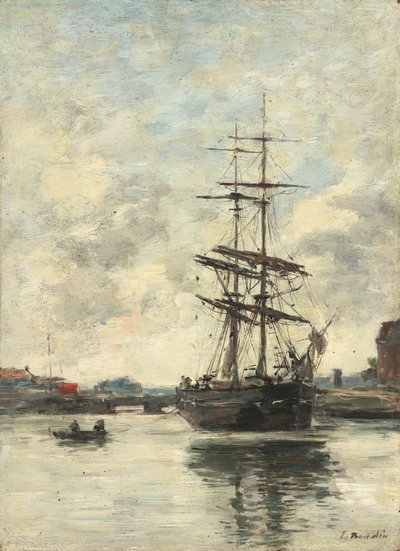Touquesで出荷 作： Eugène Boudin