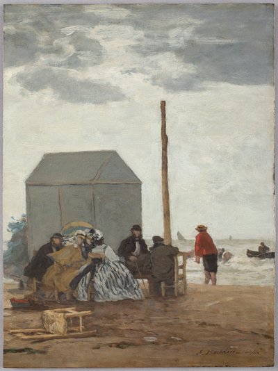 ドーヴィルのビーチ 作： Eugène Boudin
