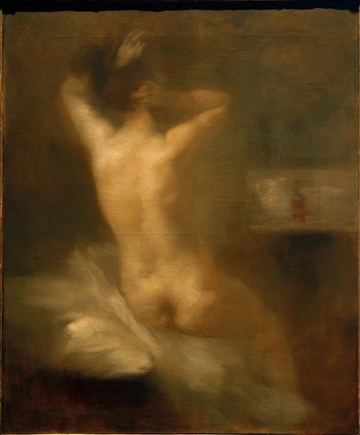 E.キャリア、女性バック法 作： Eugène Carrière