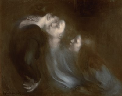彼女の母のキス、1890年代 作： Eugène Carrière