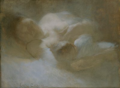 「マタニティ」、1880 年代 作： Eugène Carrière