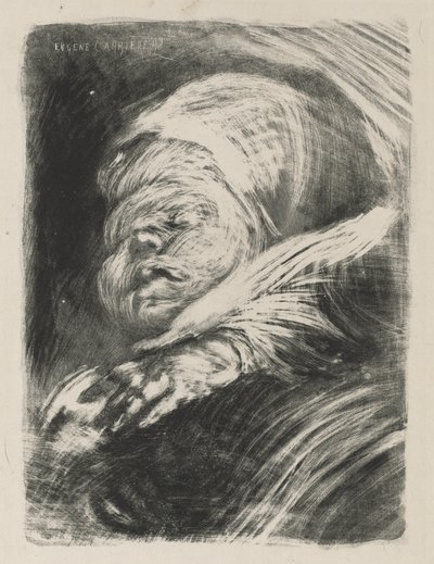 ボンネットの新生児 作： Eugène Carrière