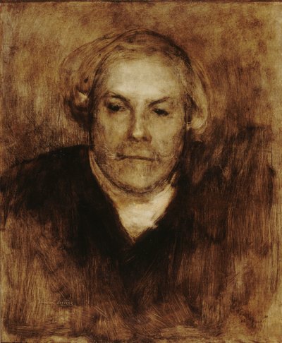 Edmond de Goncourt 1822-1896の肖像、c。 1880年。 作： Eugène Carrière
