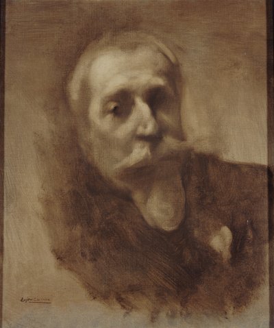 詩人、ジャーナリスト、小説家のアナトール・フランスの肖像、1844～1924年頃。 1900年。 作： Eugène Carrière