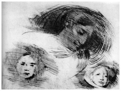 大まかなスケッチ、c1870-1905 1924 作： Eugène Carrière