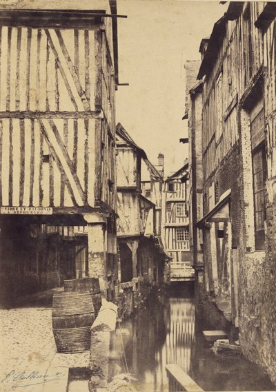 [運河のある路地］ 作： Eugène Colliau