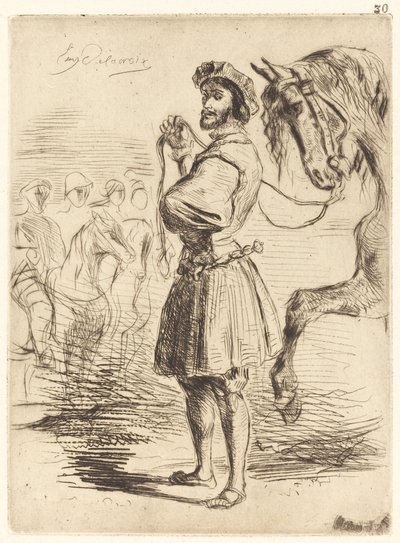 フランシス1世の時代の君主 作： Eugène Delacroix