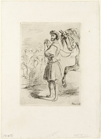 フランシス1世の時代からの領主 作： Eugène Delacroix