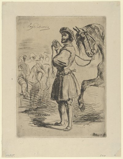 フランシス 1 世の時代の貴族, 1833., 1833. 作： Eugène Delacroix