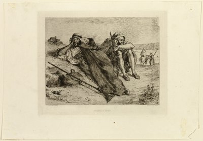 オランのアラブ人 作： Eugène Delacroix