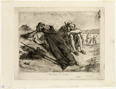 オランのアラブ人 作： Eugène Delacroix