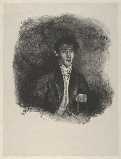 シュヴィター男爵ルイ・オーギュスト・シュヴィター、1805-1889、1826.、1826. 作： Eugène Delacroix