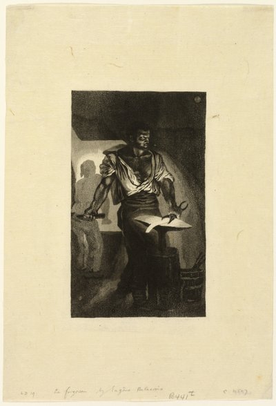 鍛冶屋 作： Eugène Delacroix