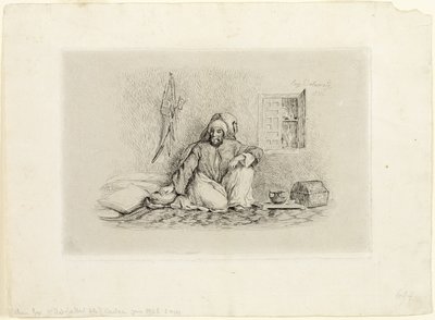 モハメド・ベン・アブ首長 作： Eugène Delacroix
