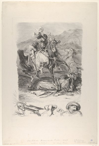 ジャウルとパシャの戦い、1827., 1827. 作： Eugène Delacroix
