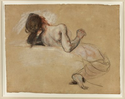 クラウチング・ウーマン 作： Eugène Delacroix
