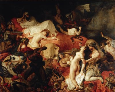 サルダナパルスの死 作： Ferdinand Victor Eugene Delacroix