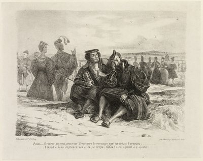 ファウストとワーグナー 作： Eugène Delacroix