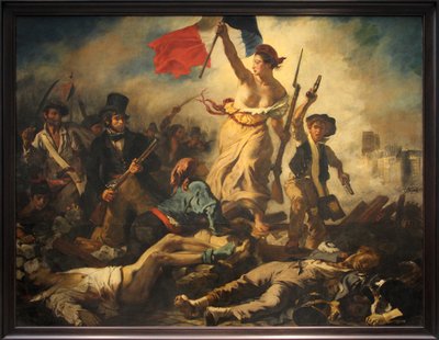 フランス語：Le 28 juillet 1830.自由は人民を導く 自由は人民を導く 作： ウジェーヌ・ドラクロワ