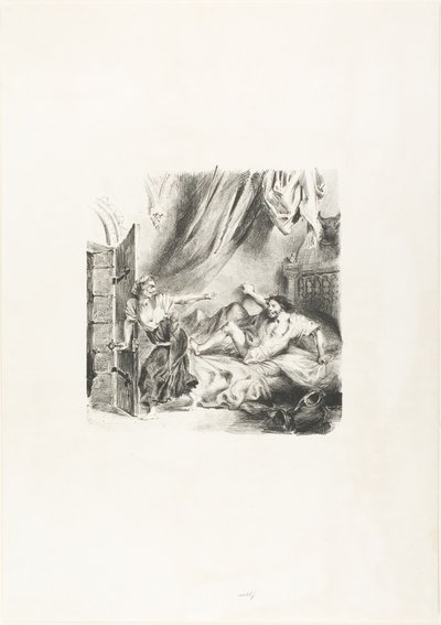 フロンテブフと魔女、アイヴァンホーより 作： Eugène Delacroix