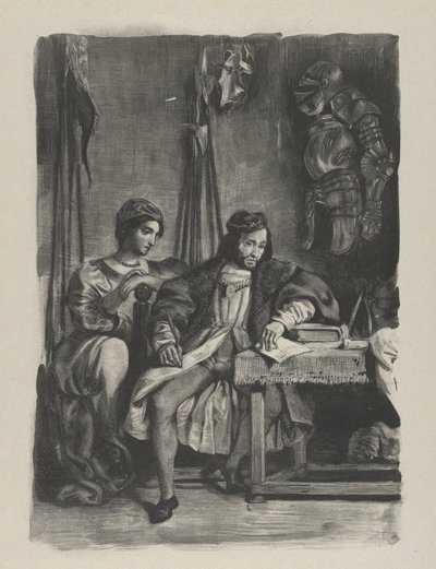 ゲッツ・フォン・ベルリヒンゲンが回顧録を書いている、1836-43., 1836-43. 作： Eugène Delacroix