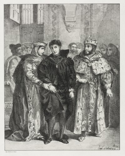 ハムレット 作： Eugène Delacroix