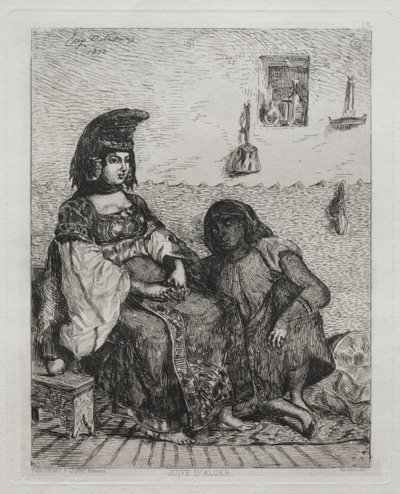 アルジェのユダヤ人女性 作： Eugène Delacroix