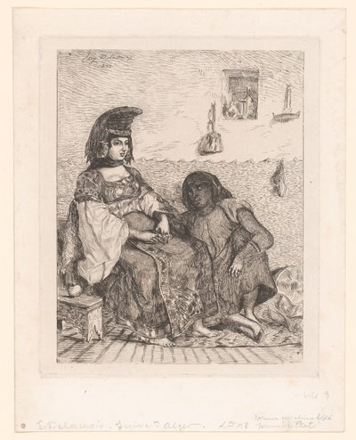 アルジェ出身のユダヤ人女性 作： Eugène Delacroix