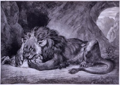 アトラスのライオン 作： Eugène Delacroix